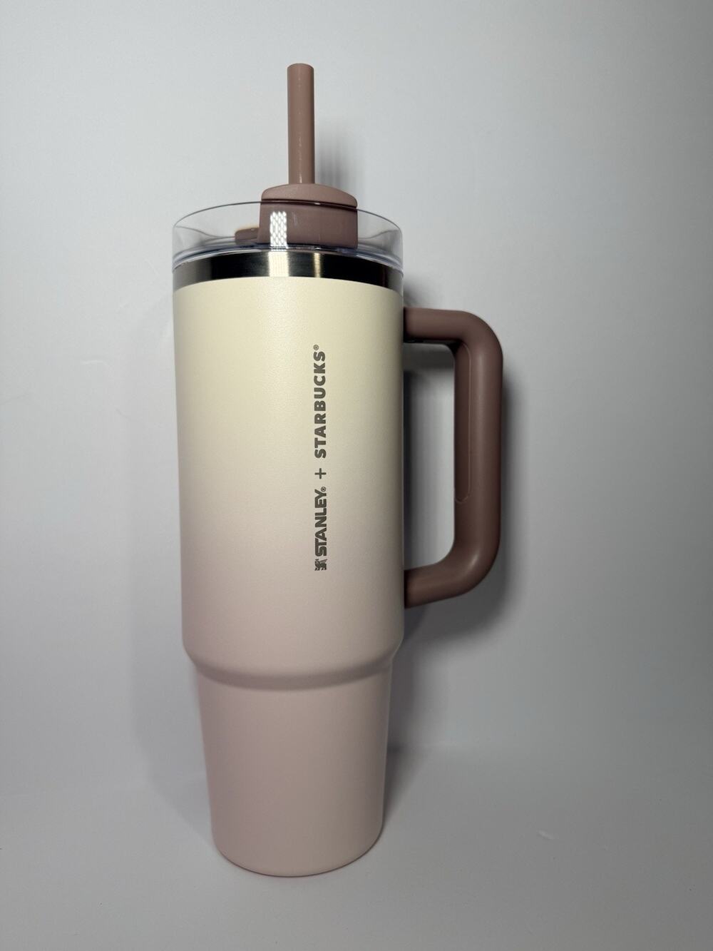 Stanley X Starbucks Philippines CRYSTAL BROWN PINK OMBRE 30oz Tumbler BNWT HTF!